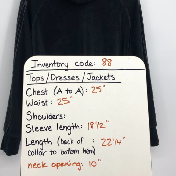 Adidas Sport ID Velour Funnel Neck Charcoal long sleeve cropped pullover 2XL - Picture 15 of 16